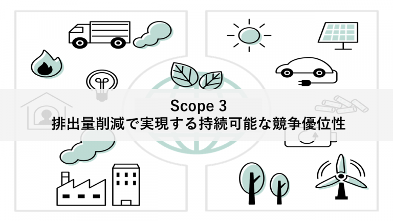 競合他社に差をつける！Scope 3排出量削減で実現する持続可能な競争優位性