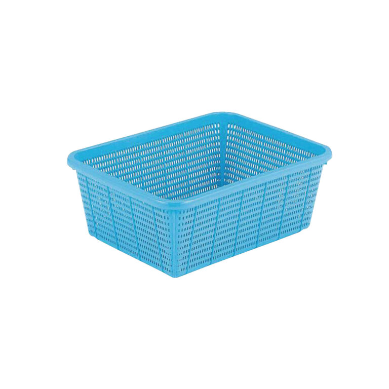 愛用かご深型中　ブルー