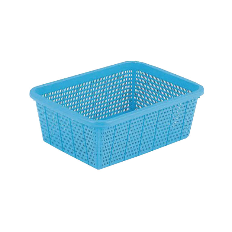 愛用かご深型大　ブルー