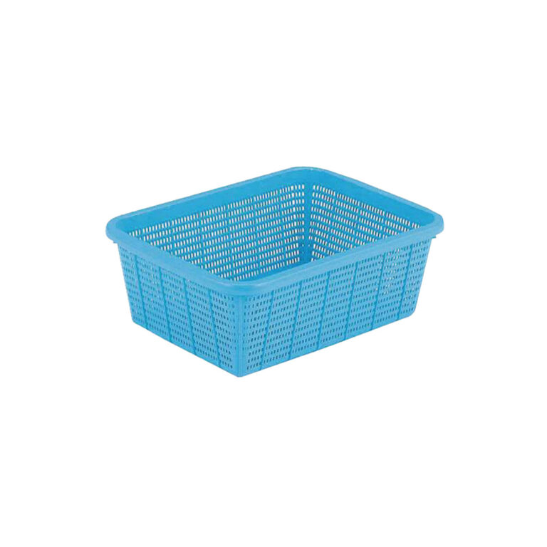 愛用かご深型小　ブルー