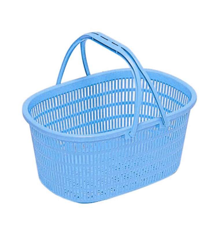 採集カゴ　ブルー