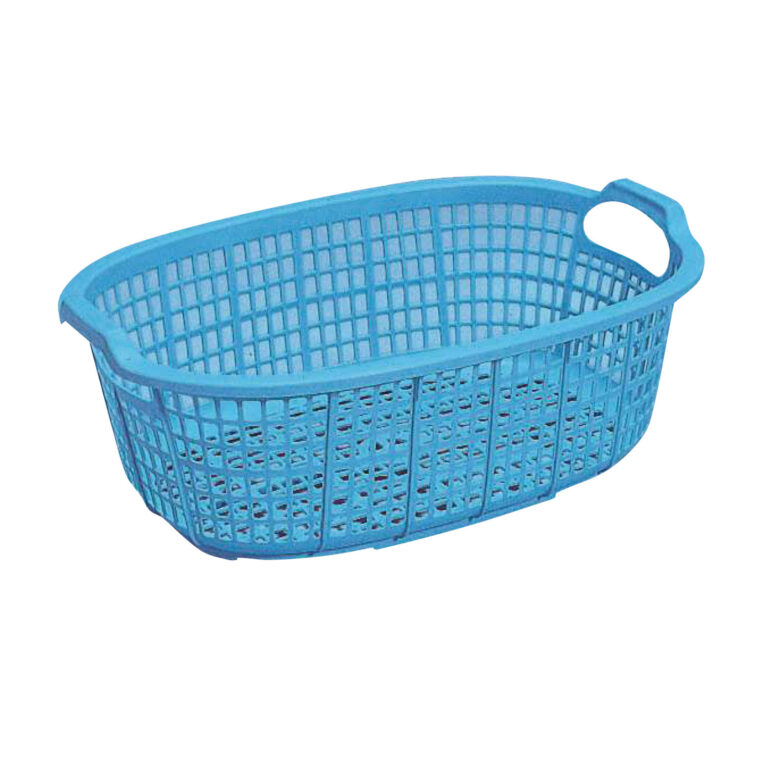大漁カゴ（楕円）　ブルー