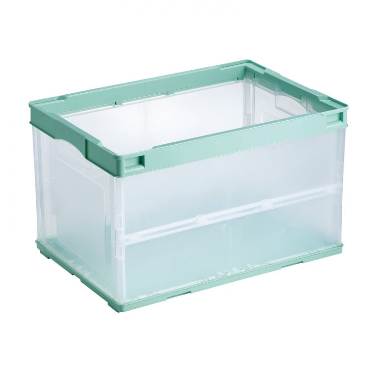 エンジェル折りコン５０蓋なしＬ（ＣＢ－Ｓ５１ＮＲＬ）　ミントグリーン透明