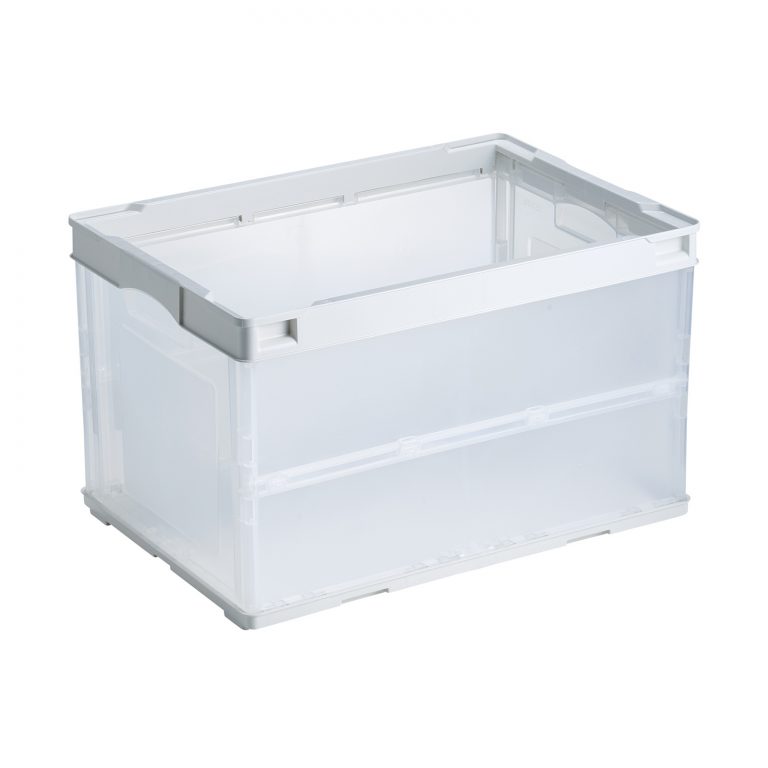 エンジェル折りコン５０蓋なしＬ（ＣＢ－Ｓ５１ＮＲＬ）　ホワイト透明